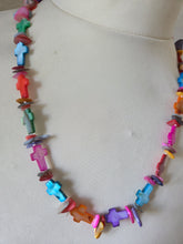 Multicolour mother of pearl crosses 21"