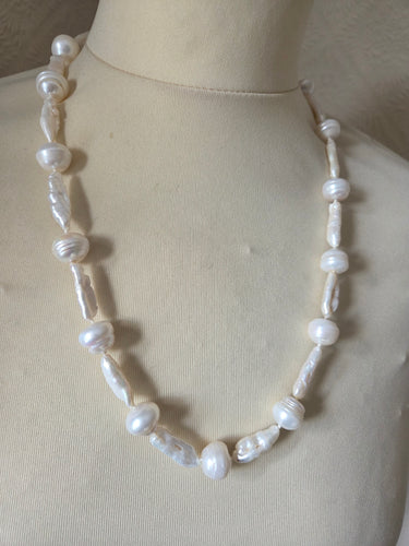 Freshwater pearl duo necklace 23