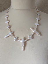 Freshwater pearl crosses necklace- 19"