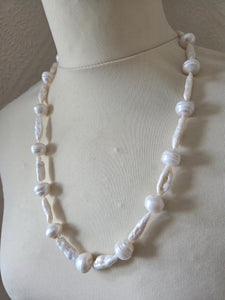 Freshwater pearl duo necklace 23"