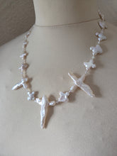 Freshwater pearl crosses necklace- 19"