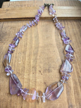 Ametrine and amethyst necklace- 16"