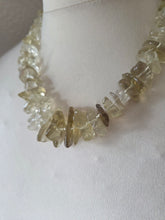 Graduated citrine necklace 18"