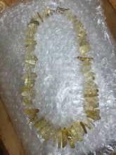 Graduated citrine necklace 18"