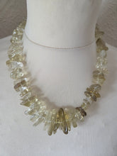 Graduated citrine necklace 18"