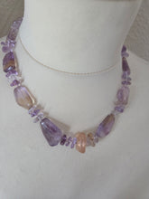 Ametrine and amethyst necklace- 16"