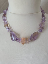 Ametrine and amethyst necklace- 16"