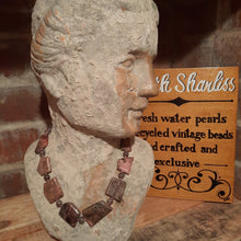 Rhodonite abstract necklace