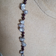 Freshwater pearl necklace, bracelet and earrings